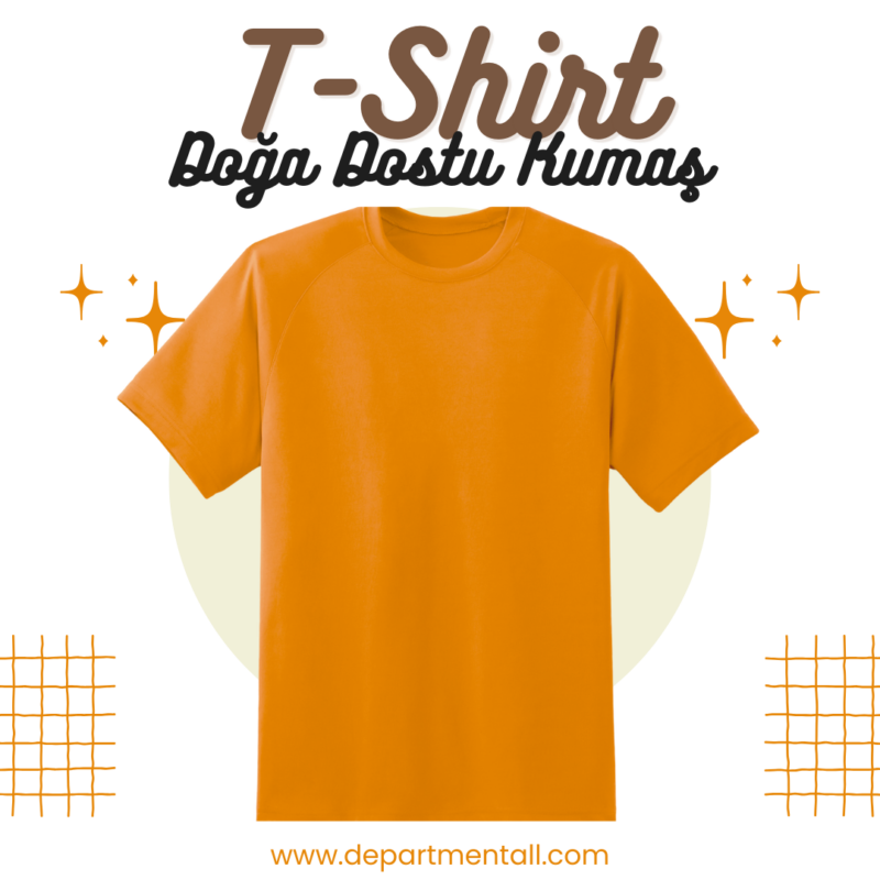 ddt 06 doğa dostu basic t shirt tişört portakal